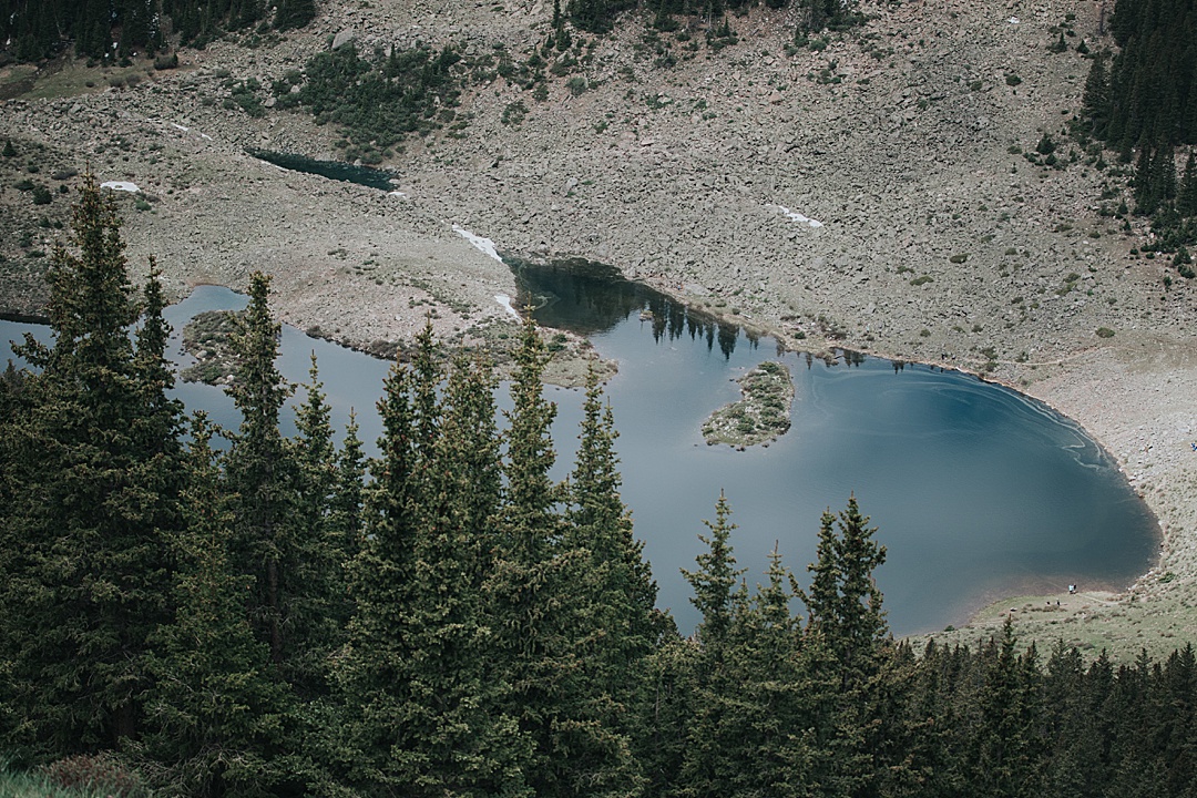 Looking down on Williams Lake