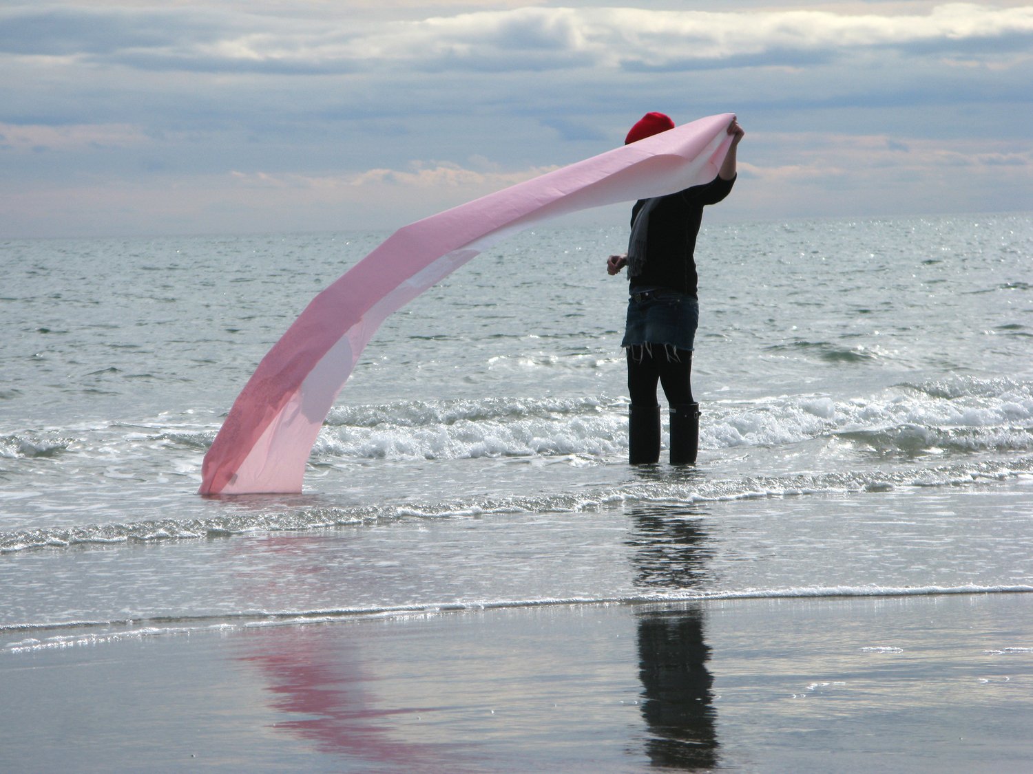 Drawing With The Ocean, photograph, 2010