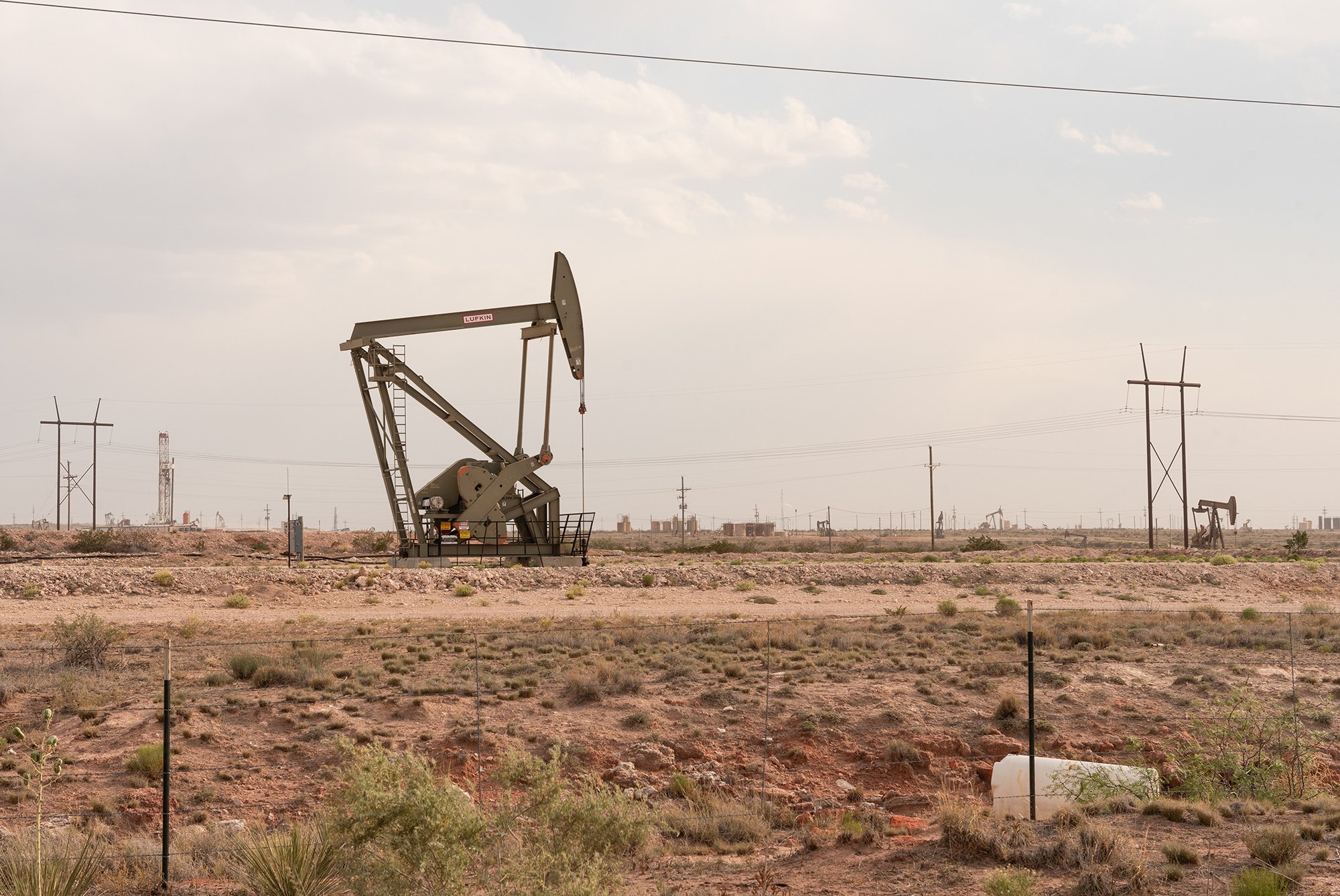 Pumpjacks in the Permian Basin photographed for the Center for Biological Diversity