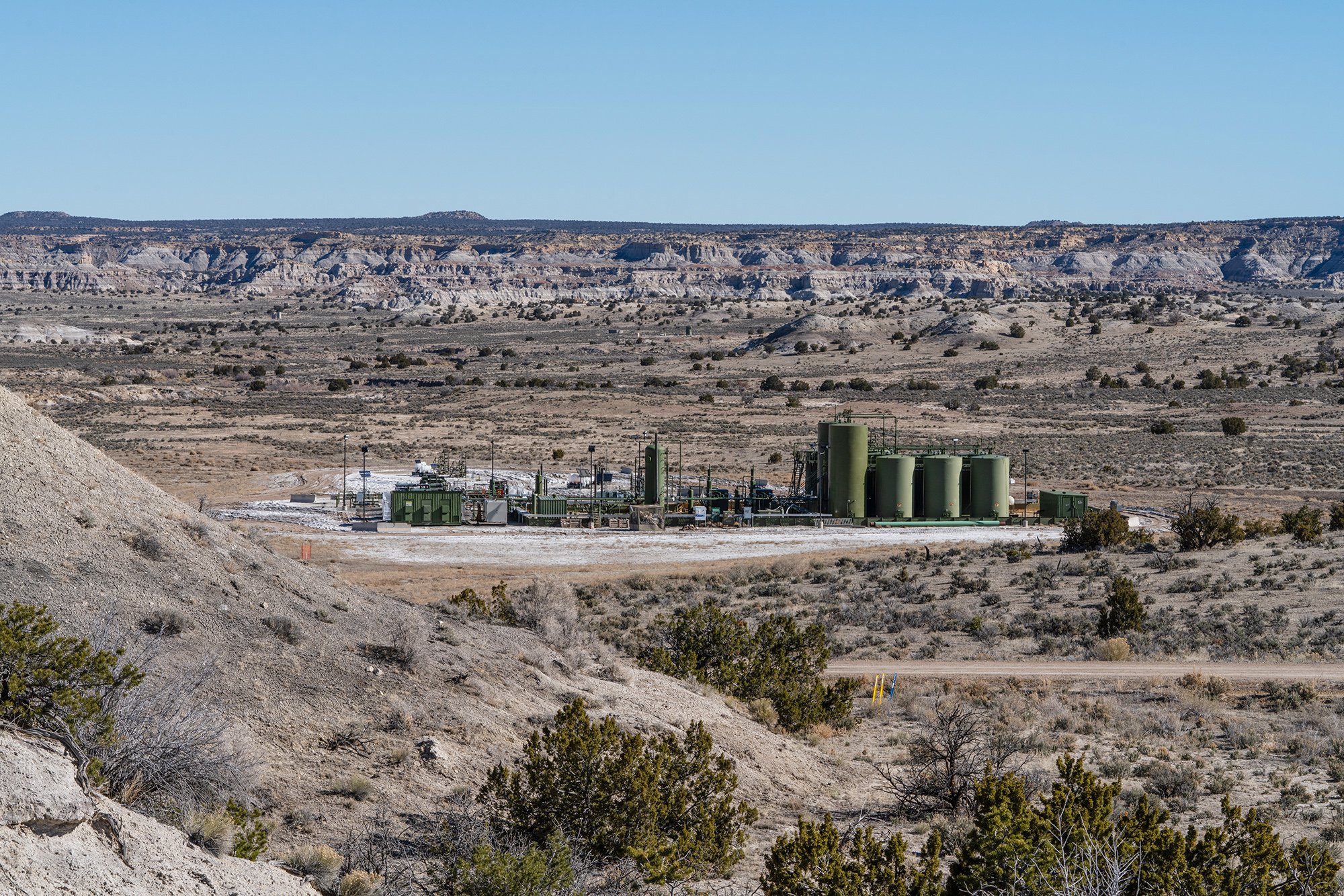 Oil and gas wells in Greater Chaco photographed for the Center for Biological Diversity