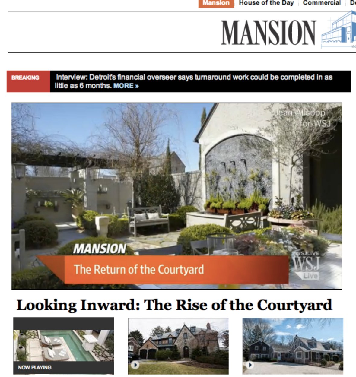 Wall Street Journal, Mansion Section