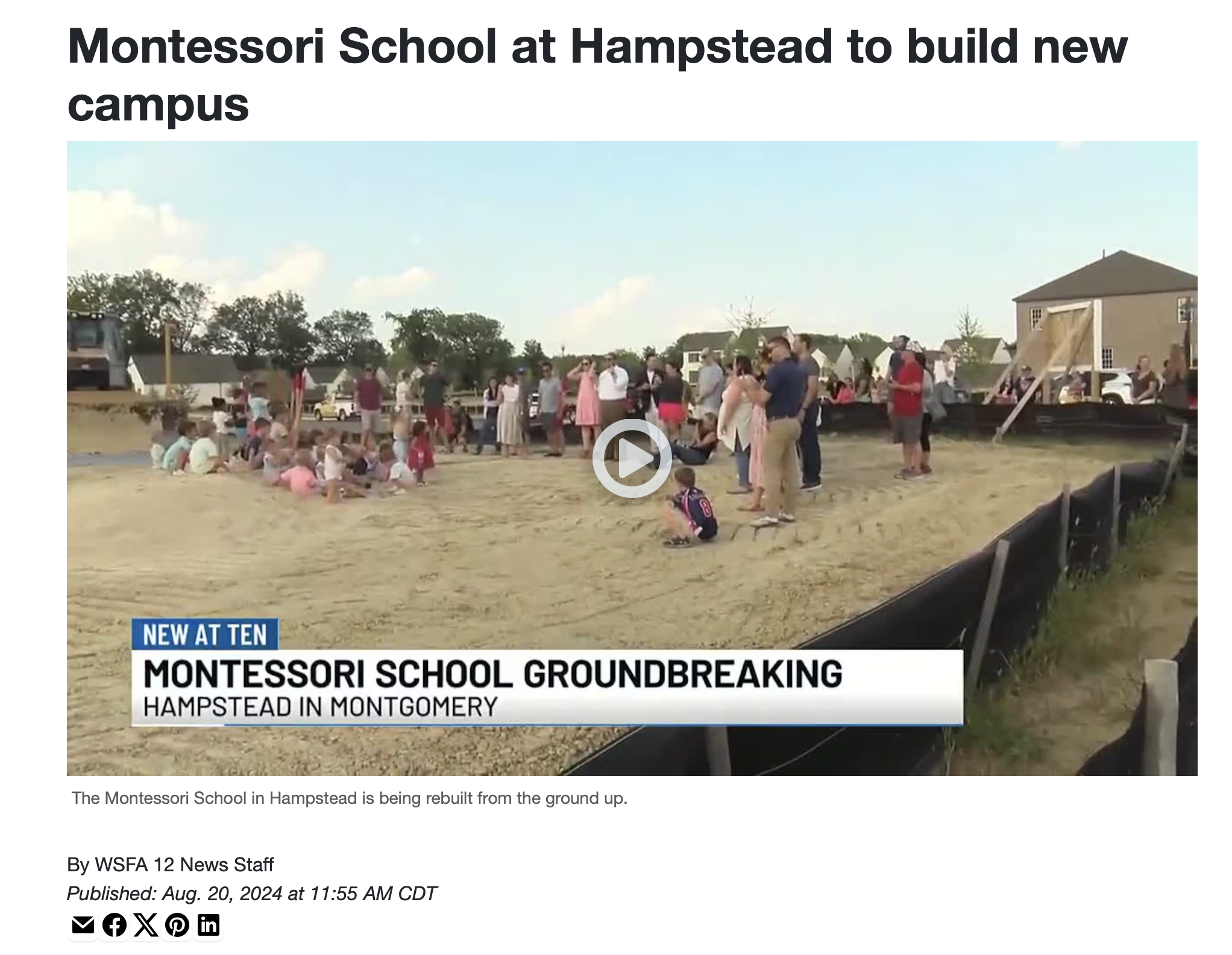 Montessori School at Hampstead Campus