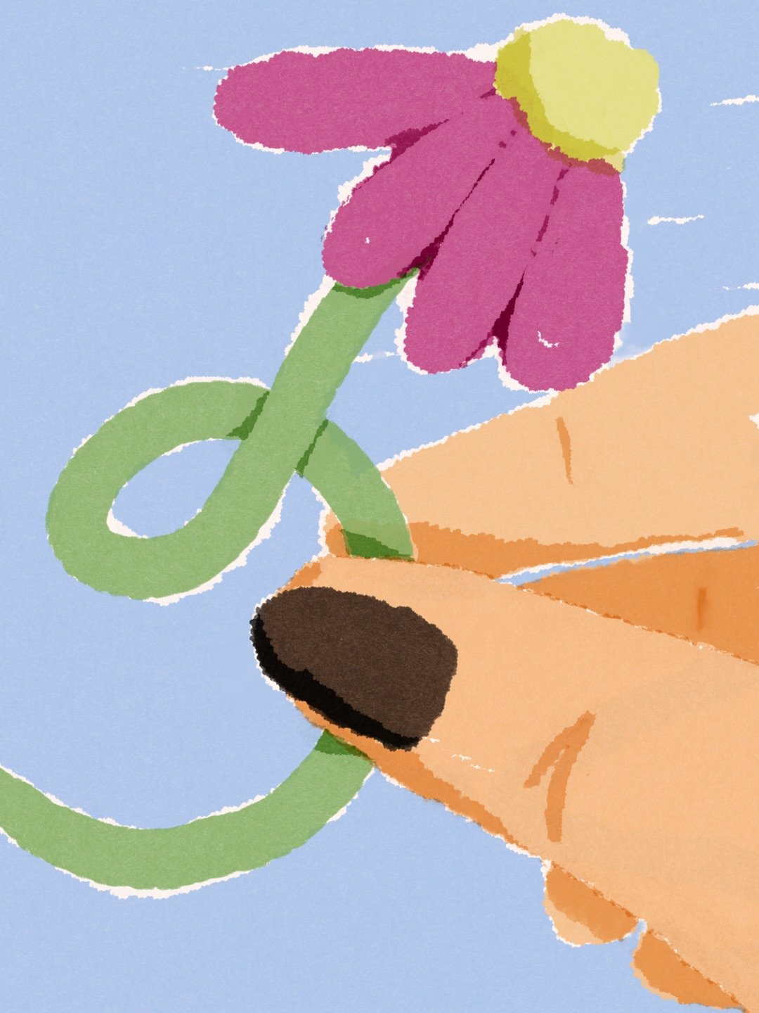 Hand modeling as reference for my silly illustration ideas. 

Flowers by @floragoodtimes of course, with some creative liberties taken by me