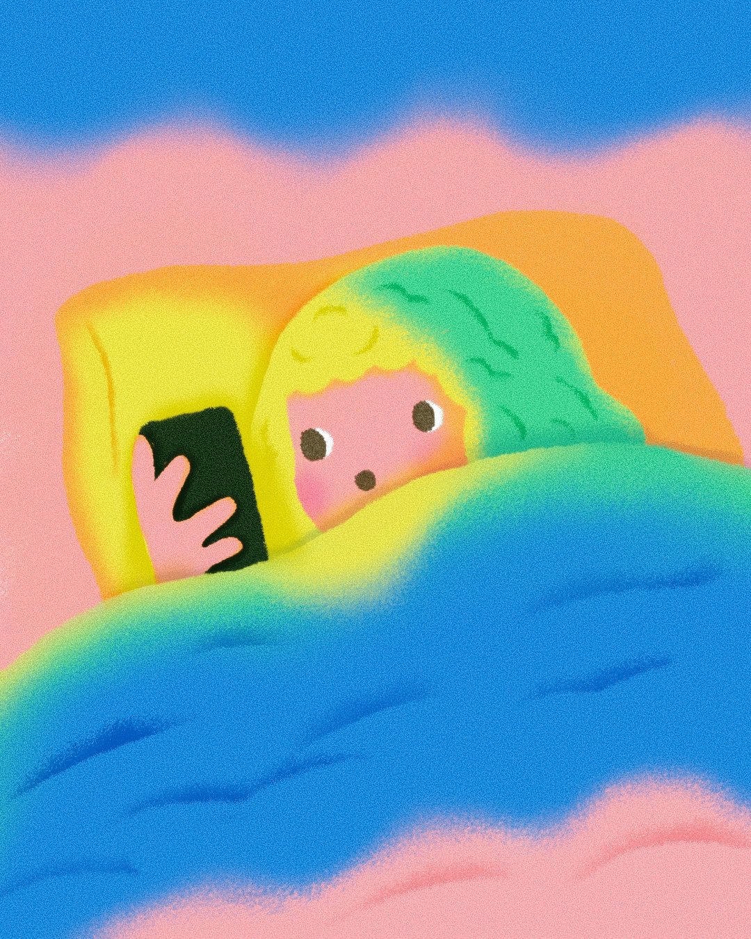 an homage to doomscrolling, bed rot, and not getting out of comfort zones.