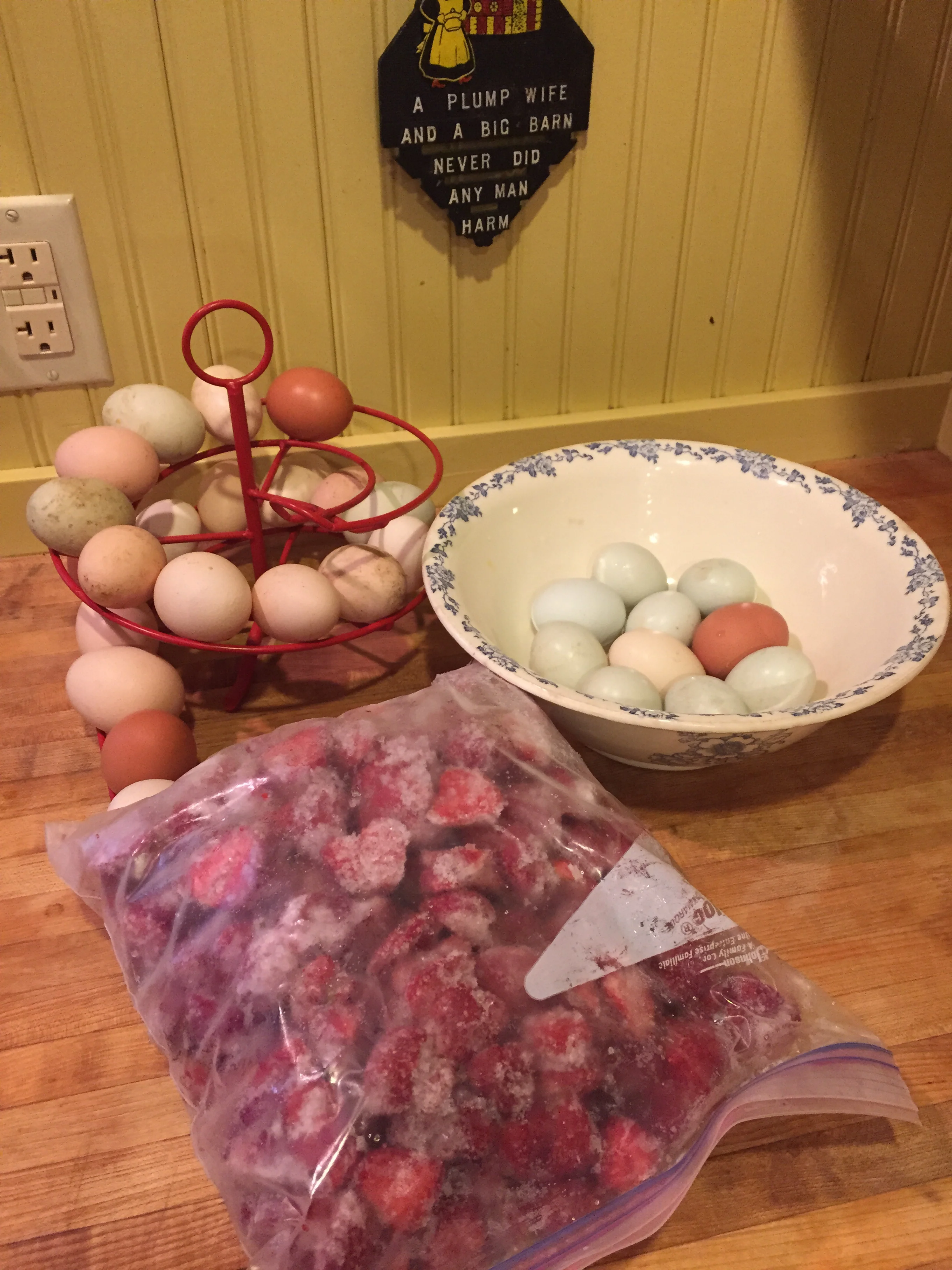 Clearly, we still have plenty of eggs, too.