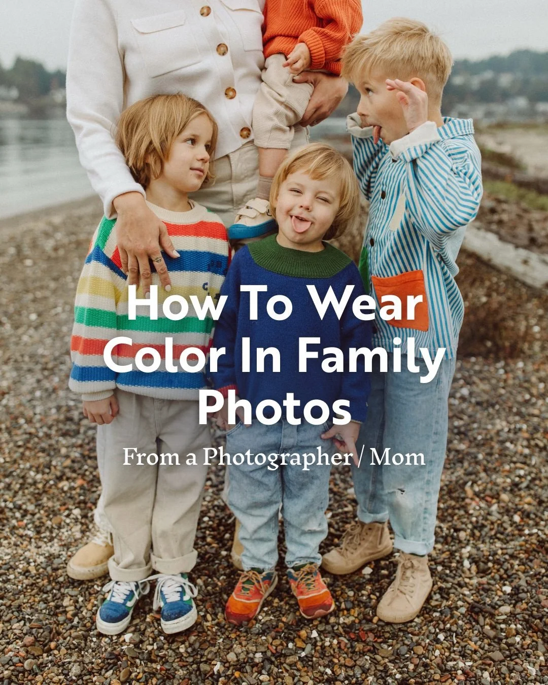 I used to go more neutral for our family photos because it&rsquo;s easier to coordinate outfits and you can easily work with things you already own. But if you put in a little effort, bold colors and patterns can feel cohesive and intentional, with s