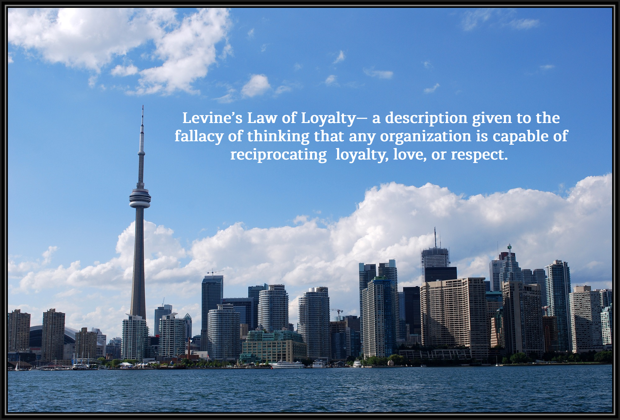 am I Next? Levine's Law of LoyaltyJob Loss, Unemployment, Downsizing, Laid Off