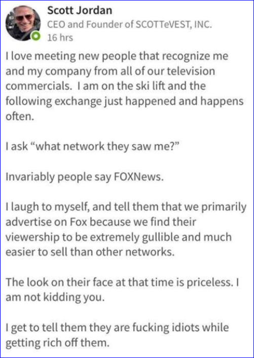 Am I Next? Scott Jordan, SCOTTeVEST disrespects his customers in social media