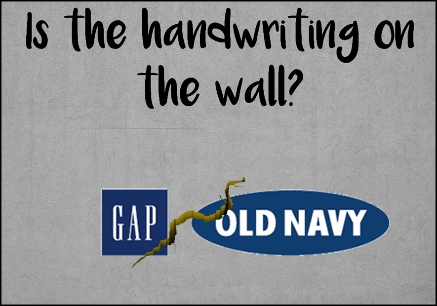 Am I Next? Gap to spin off Old Navy. Danger ahead?