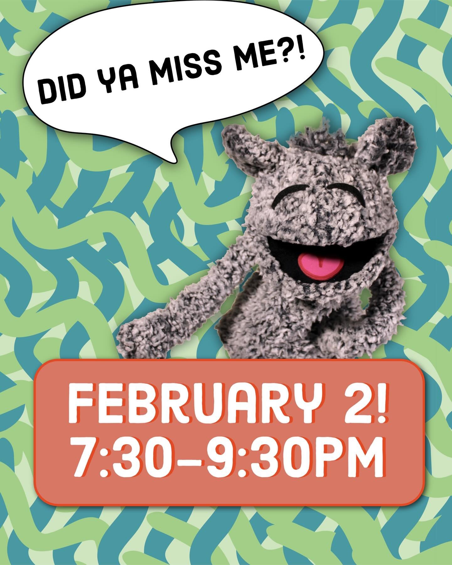We are BACK Jammers! Let&rsquo;s get things started with our monthly Evening Jam. See you February 2. Puppets Provided!