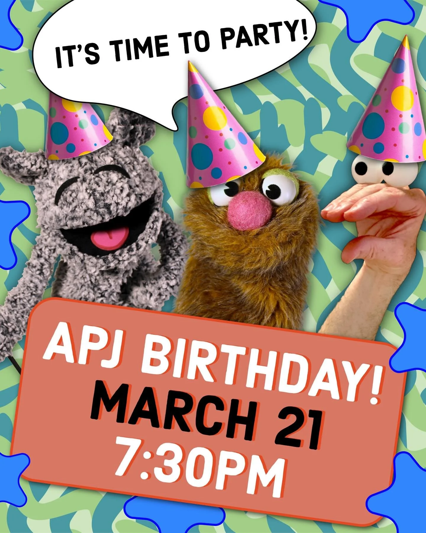 Who&rsquo;s ready to P-A-R-T-Y! Come out for a very special Saturday Evening Jam as we celebrate TWO YEARS of puppet improv nonsense!