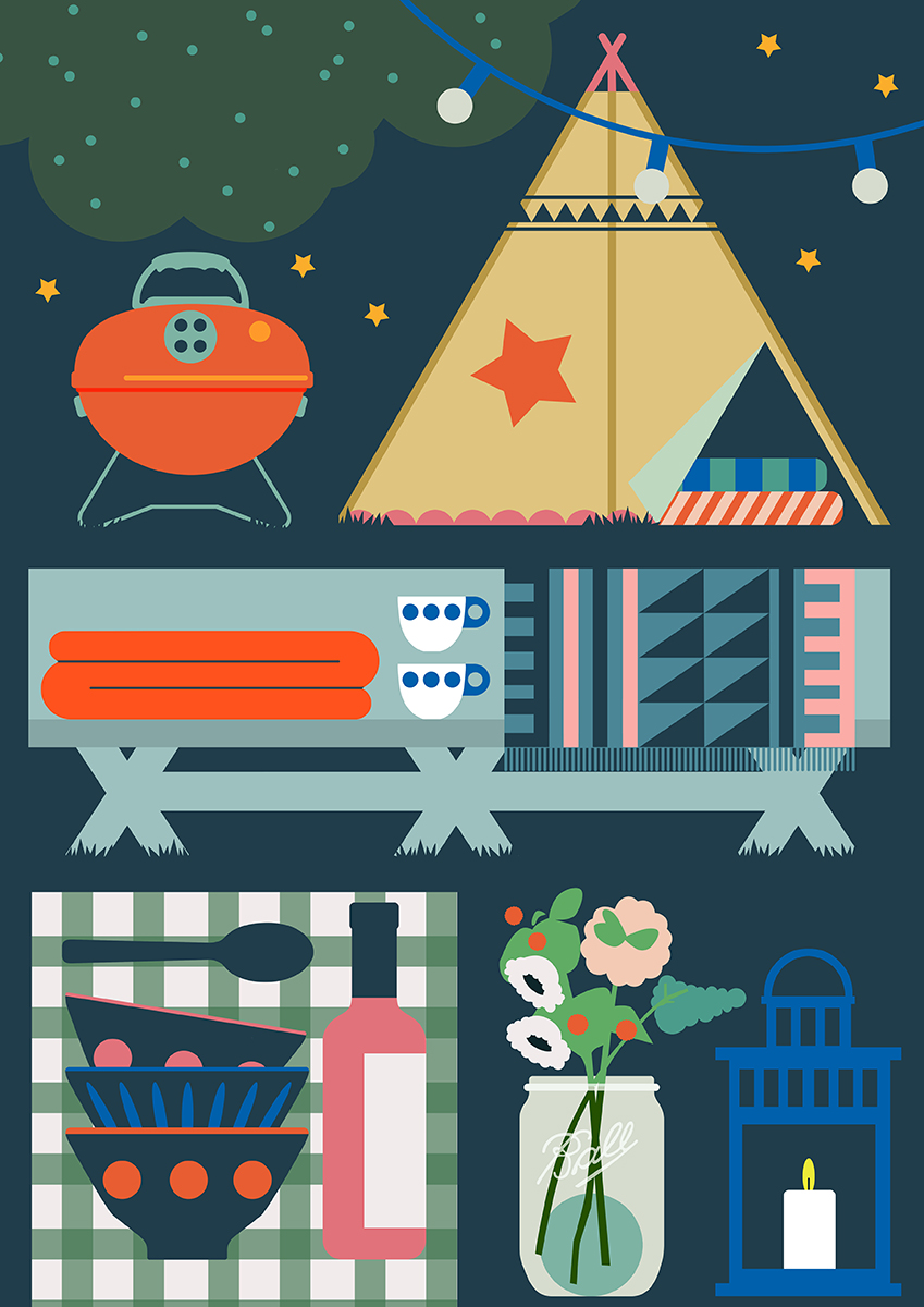 Lucy Vigrass | In the Backyard At Night, One Kings Lane