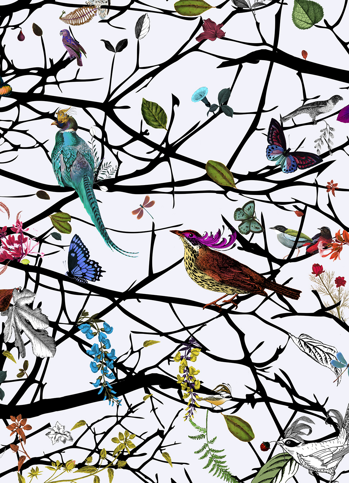 Kristjana S Williams | Hjartar Tree wallpaper (detail)