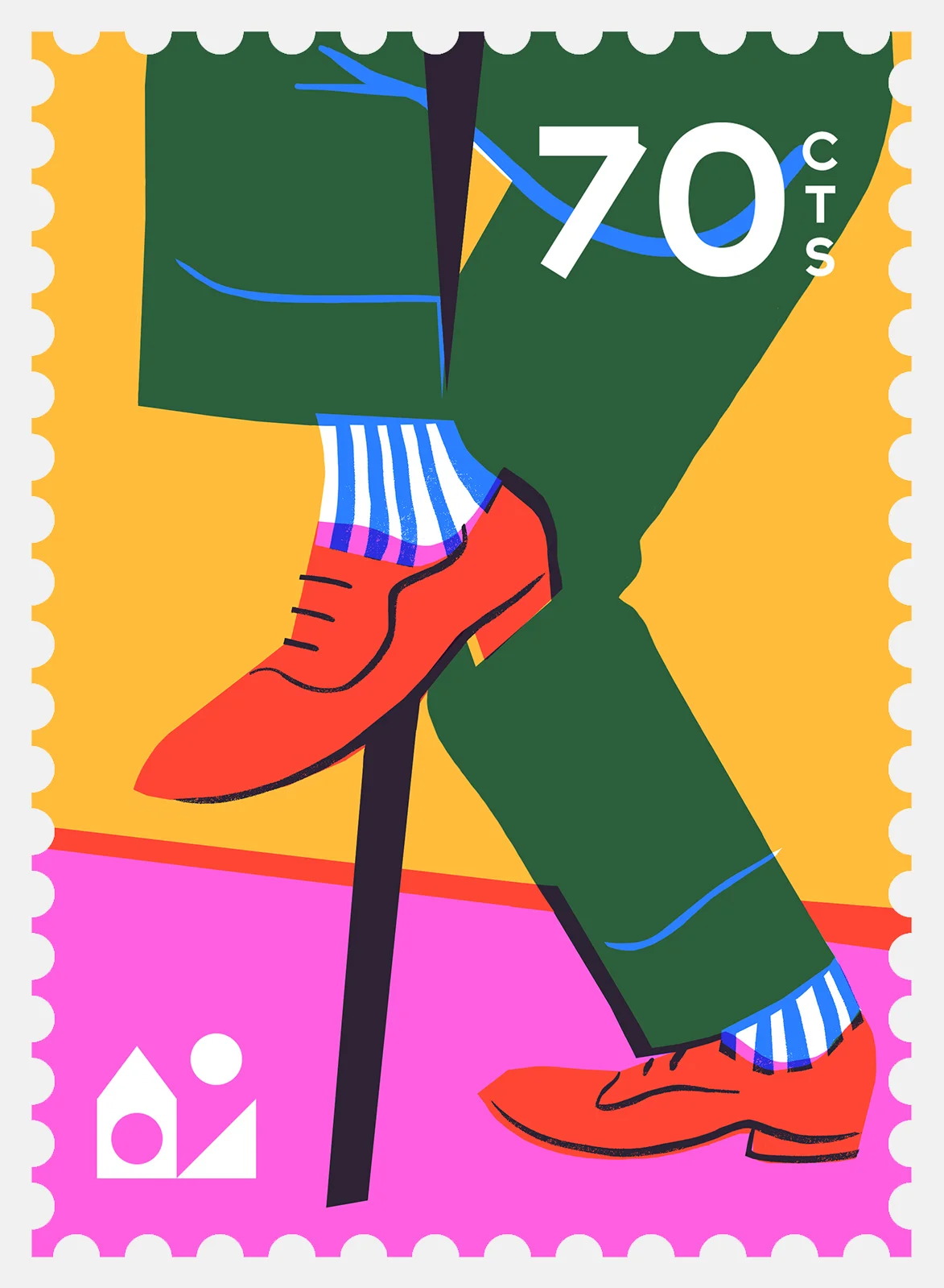 Virginie Morgand | Illustrations for Maison Tangible's "L'interview Timbrée" series