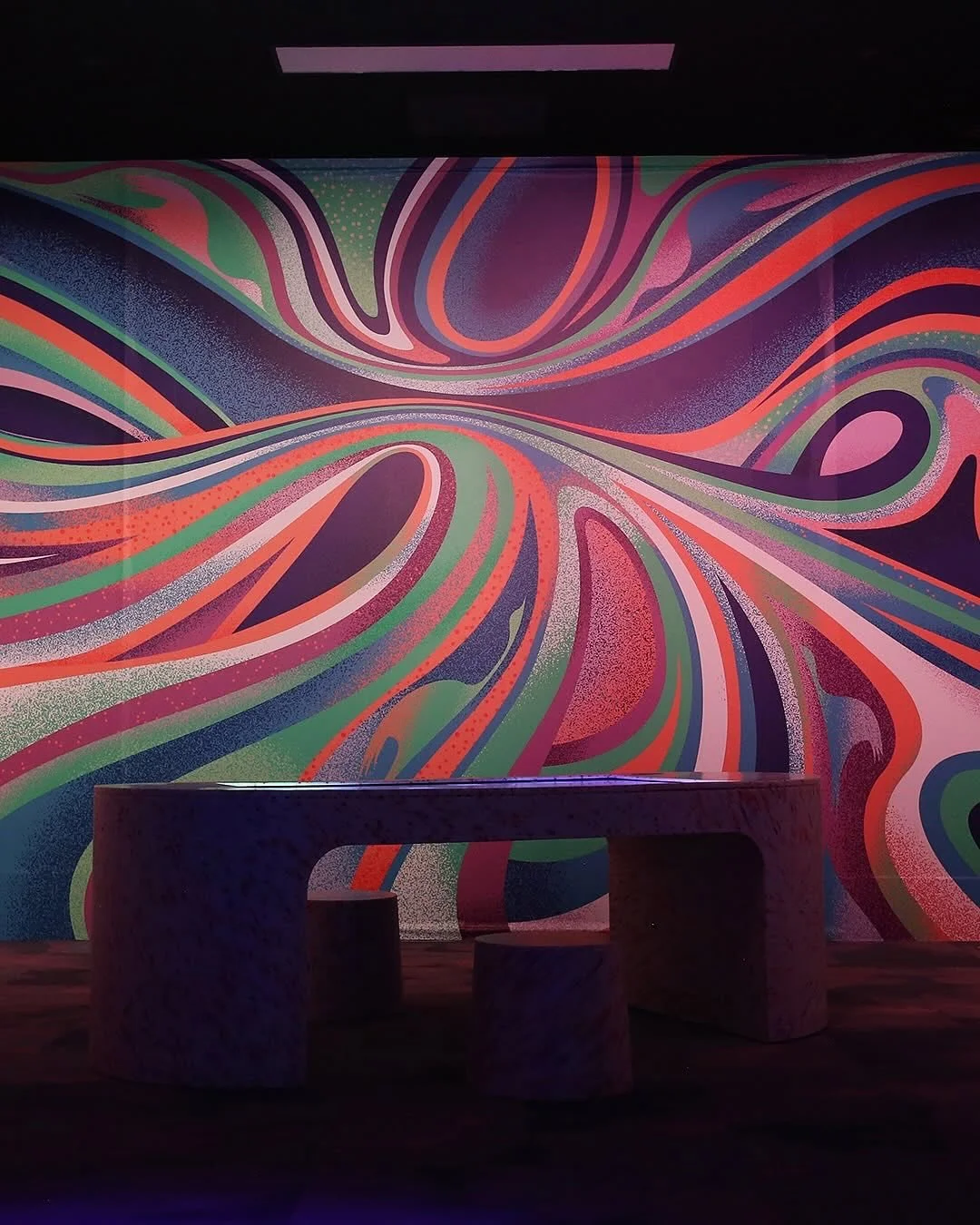 Beautiful new work from @madebykaran 
&ldquo;New work for @melbournemuseum. I created this mural for the museum&rsquo;s newest and biggest ever exhibition; &ldquo;Our Wondrous Planet&rdquo;. Proud to be part of such a beautiful show capturing 4 billi