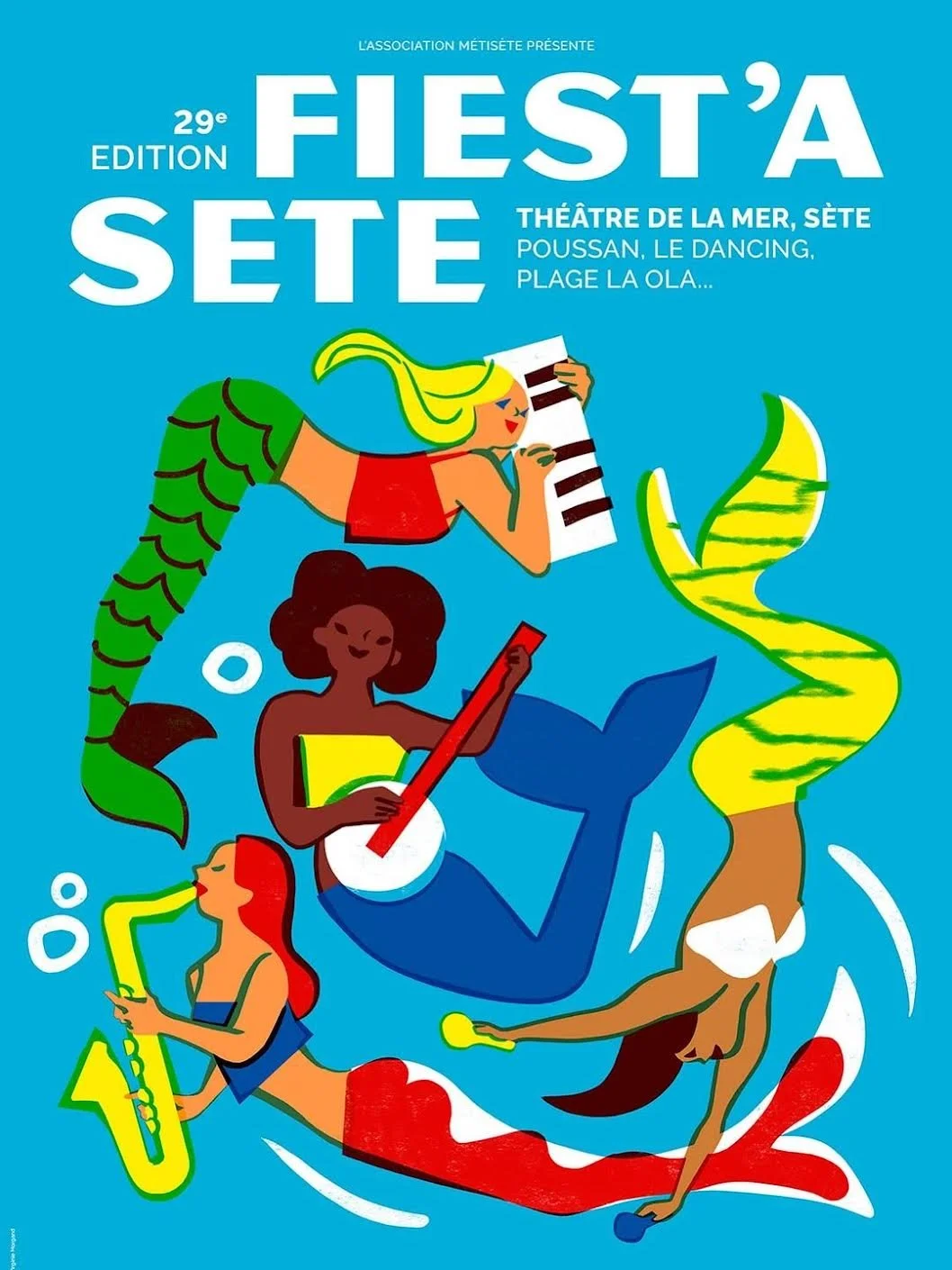 Gorgeous underwater musical extravaganza by @virginie.morgand for @festivalfiestasete 

#underthesea #virginiemorgand #illustration #illustrator 

www.outlineartists.com