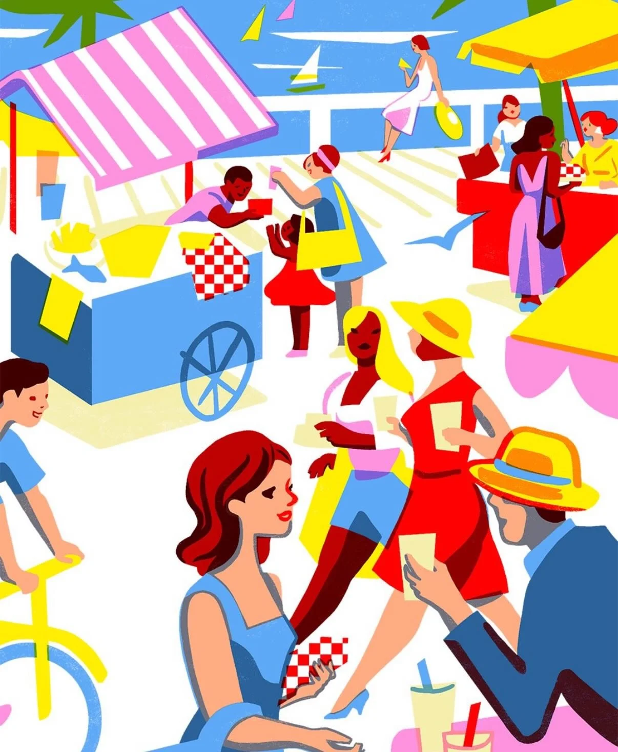 Delicious, vibrant panoramic illustration by @virginie.morgand for @garciadepou 

#illustration #design #virginiemorgand 

www.outlineartists.com