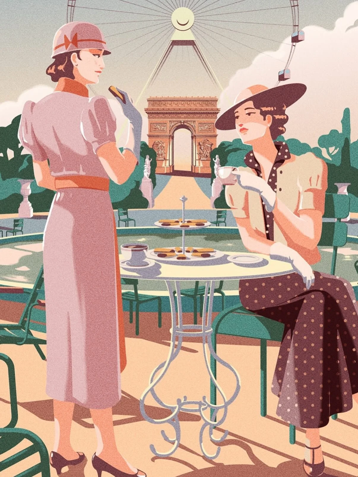 Gorgeous belle &eacute;poque inspired Parisian scenes by @benoitaupoix for @angelina_paris 

#illustrator #packagingdesign #benoitaupoix 

Find more from Benoit at www.outlineartists.com/benoit-aupoix (or at link in bio)