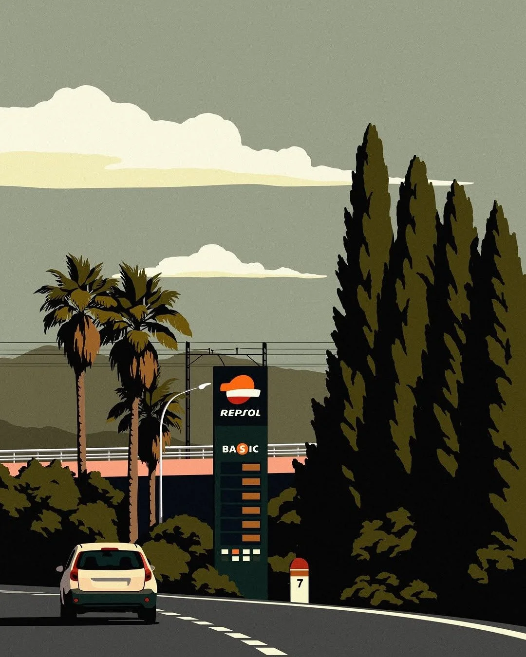 Love the warm, dusty colour palettes in these new gorgeously atmospheric illustrations from @sabinus inspired by Mallorca 

 #illustration #travelillustration #outlineartists #design 

www.outlineartists.com