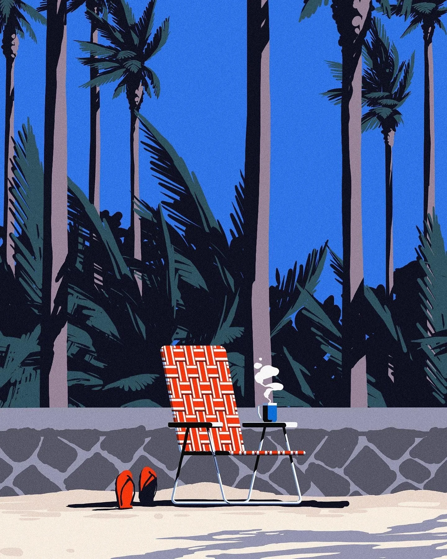 Coffee on the beach with @sabinus_ can't think of a better way to start the day!

#illustrationagency #design #artist #sabinusillustration #travelillustration 

www.outlineartists.com