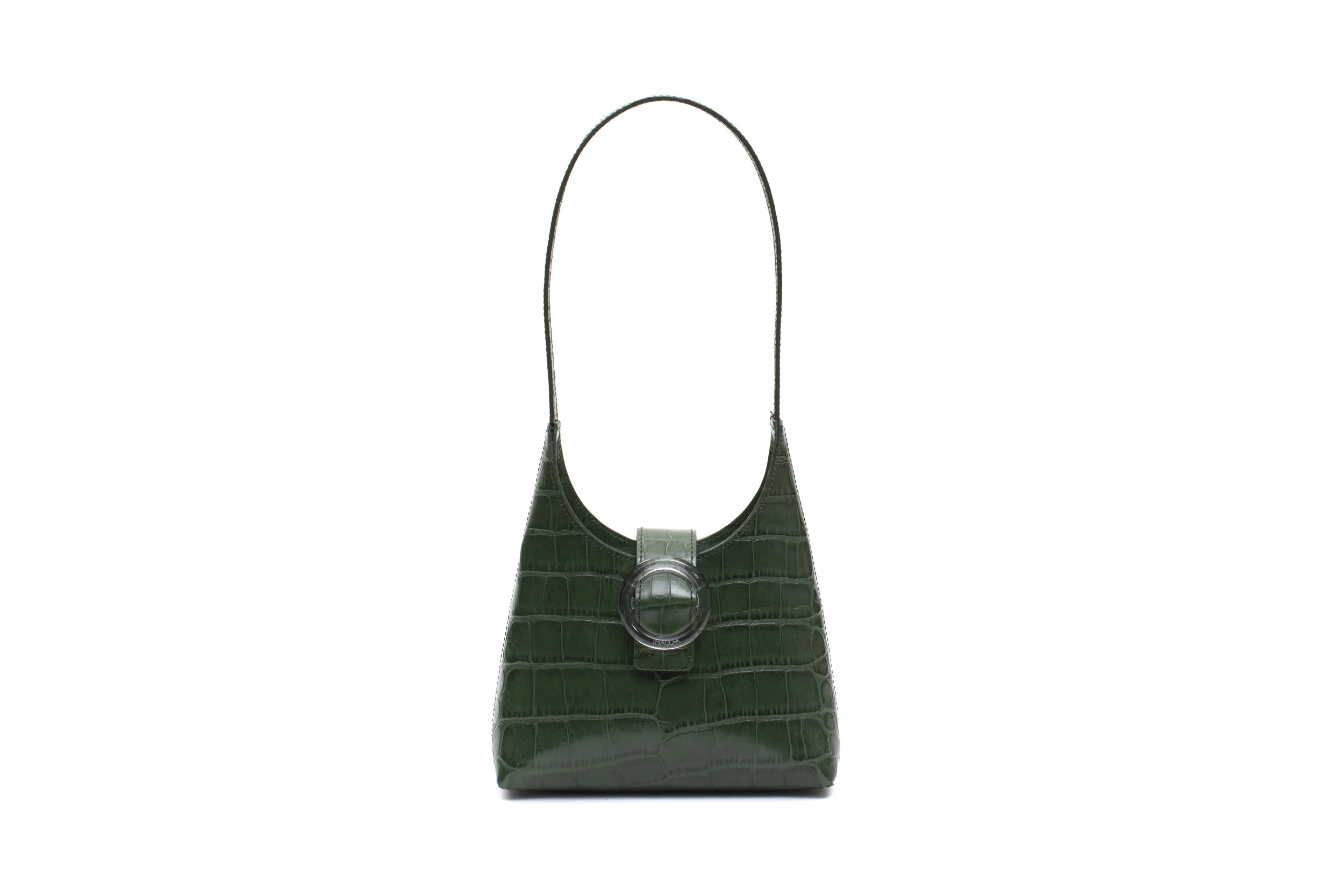 Lucite Buckle Mini_Evergreen Croc_Front.jpg