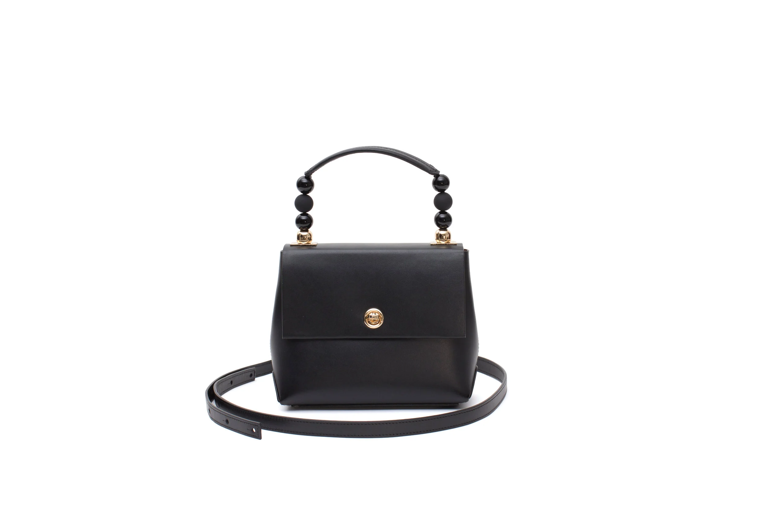 Nº48_CarréTopHandleMini_Noir_FrontwStrap.jpg