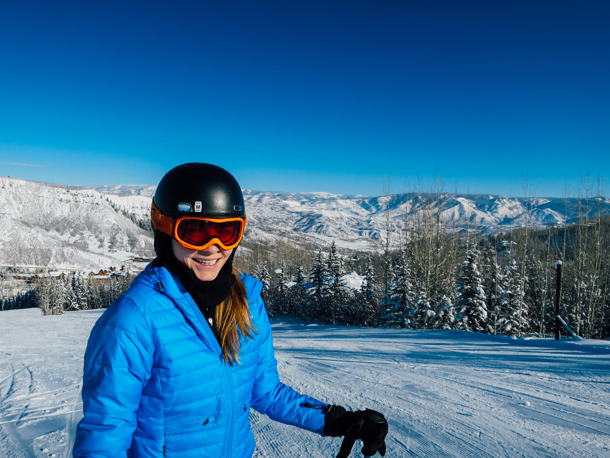 For Lauren's first time skiing, she did amazing!