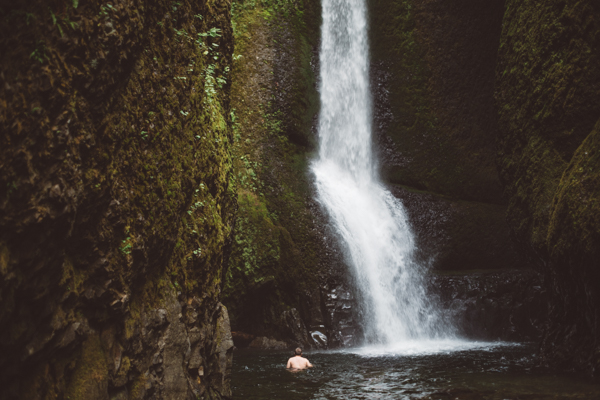 We hiked in 50 degree water up to our chest to see this and yes it was worth it!