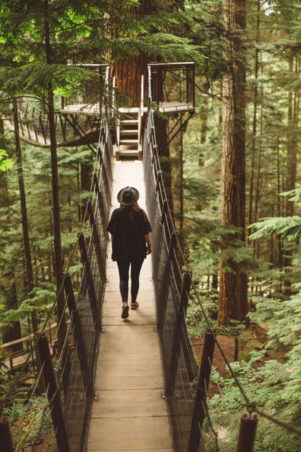 Suspension bridge park in Vancouver