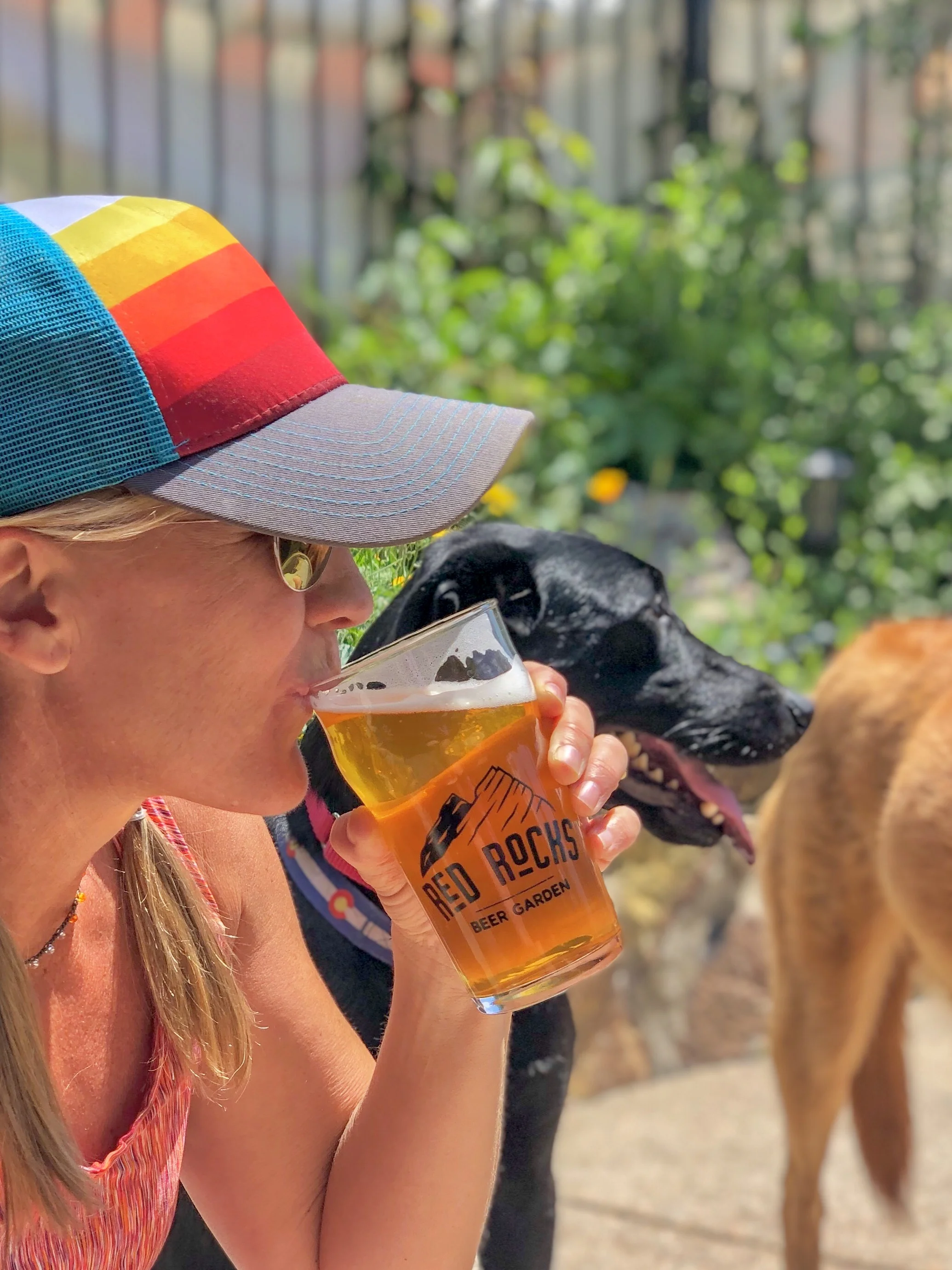 Your best pup friends are always welcome at Red Rocks Beer Garden. ©Alexa Brown 2019