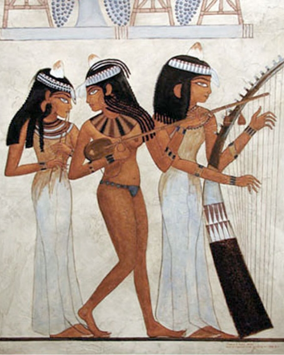 Musicians in ancient Egypt 1400 BC