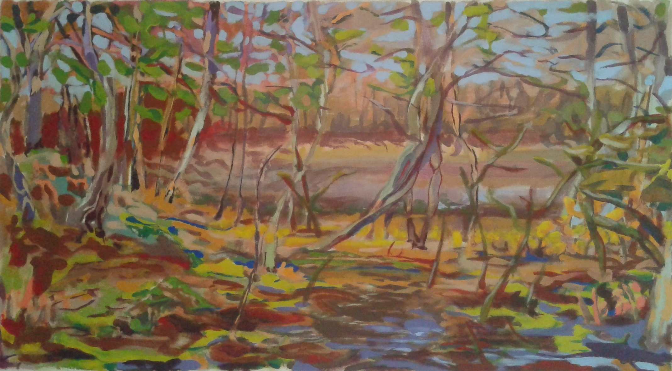 bei den schlangen, 55´100cm, acryl auf leinwand, 2014.jpg