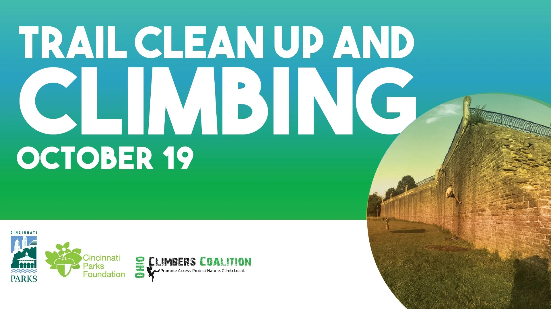 Trail Clean Up and Climbing at Eden Park