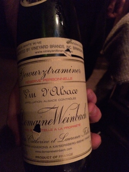 Hey, look! I got a photo of the wine label!