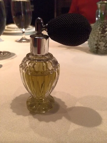 Absinthe in a perfume bottle.