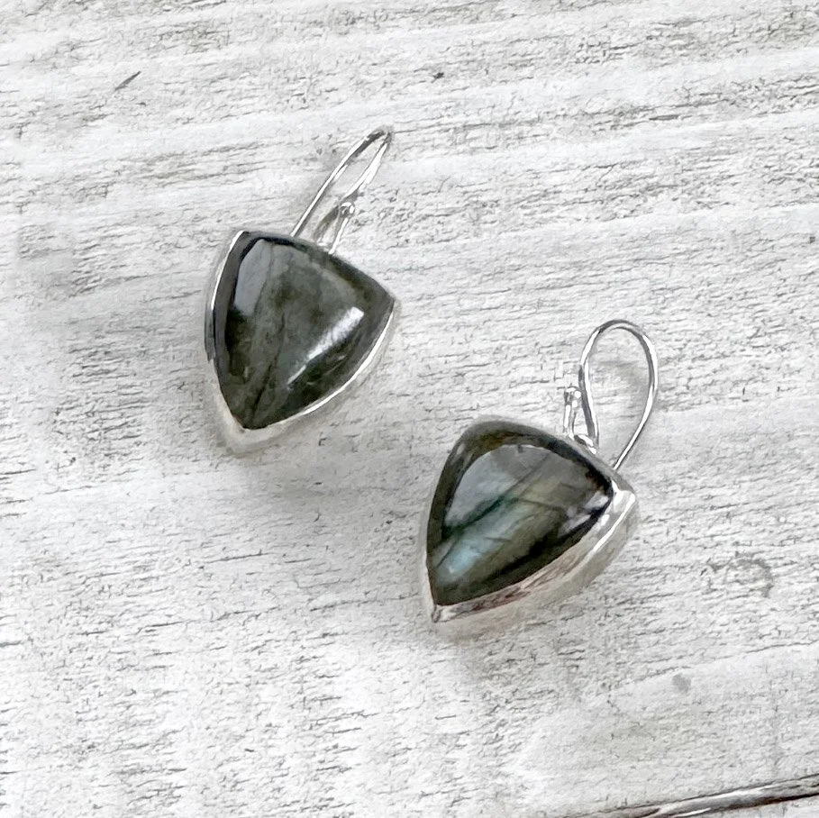 labradorite drop earrings