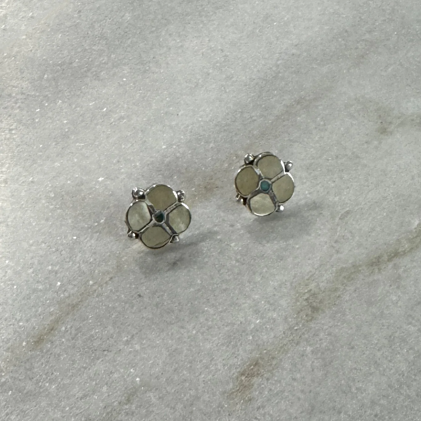 floral stud earrings