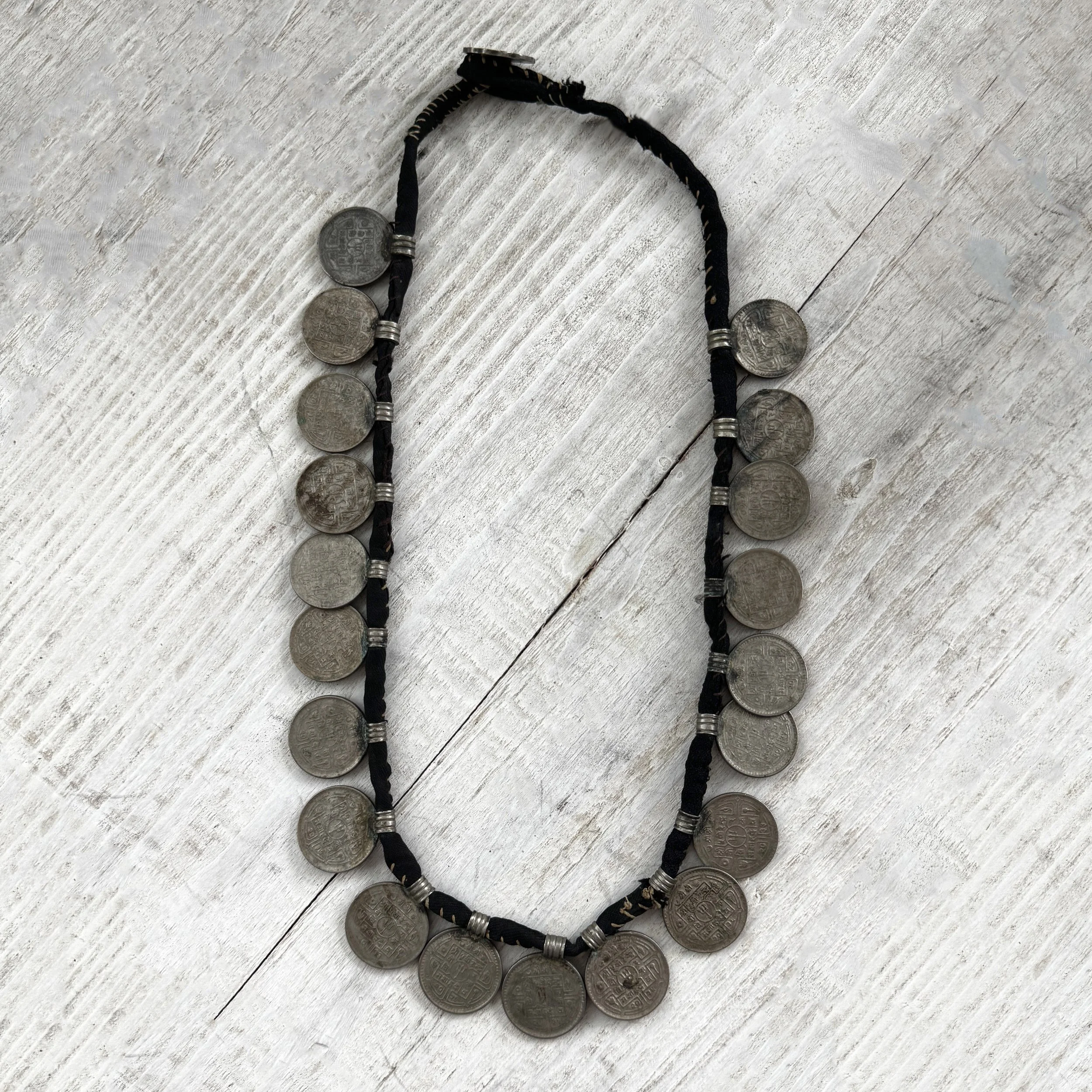 nepalese rupee coin necklace
