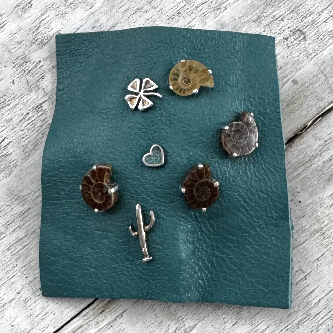 sterling silver stud earrings