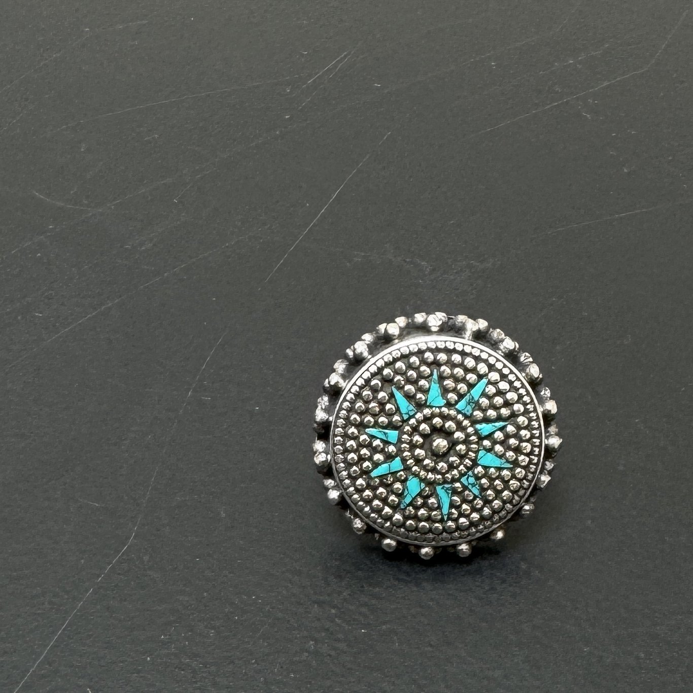 turquoise tibetan nepali ring