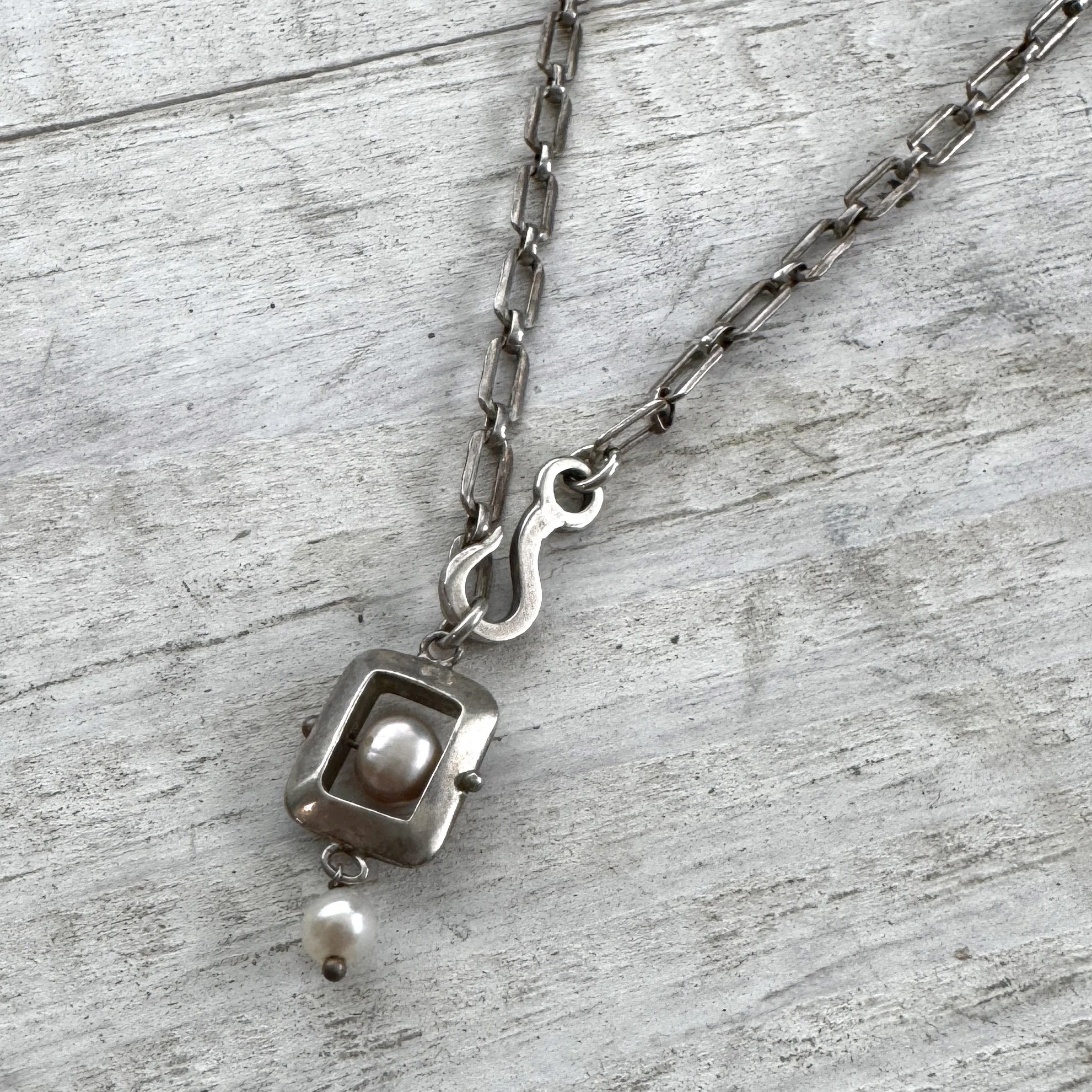 convertible pearl pendant necklace