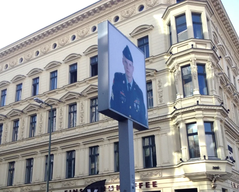 A PORTRAIT OF YOUNG AMERICAN CHECKPOINT CHARLIE