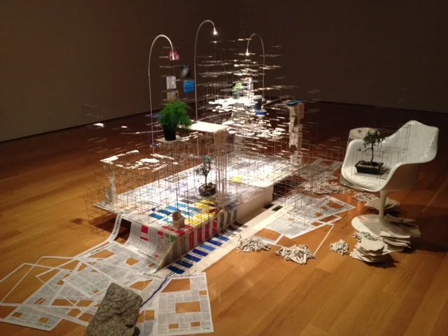 SARAH SZE INSTALLATION AT THE FABRIC WORKSHOP