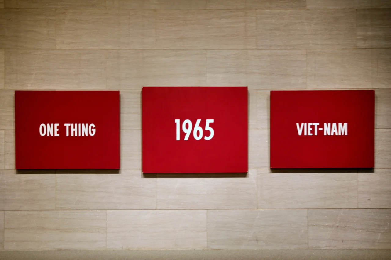 'One Thing', '1965', 'Viet-Nam' by On Kawara (Photo Credit: New York Times)