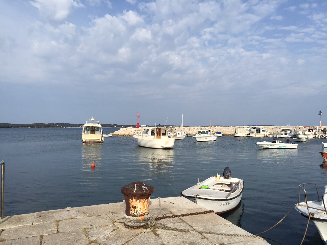 Fazana's small and lovely working harbor