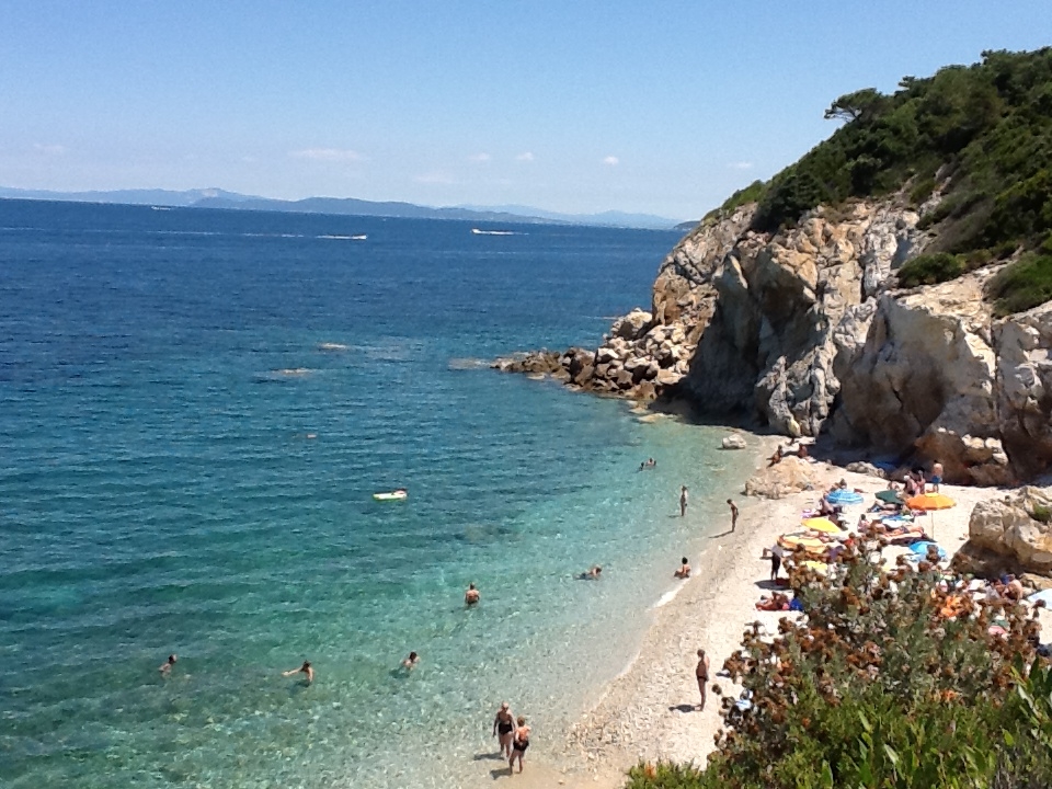 One of many secluded beaches on Elba.