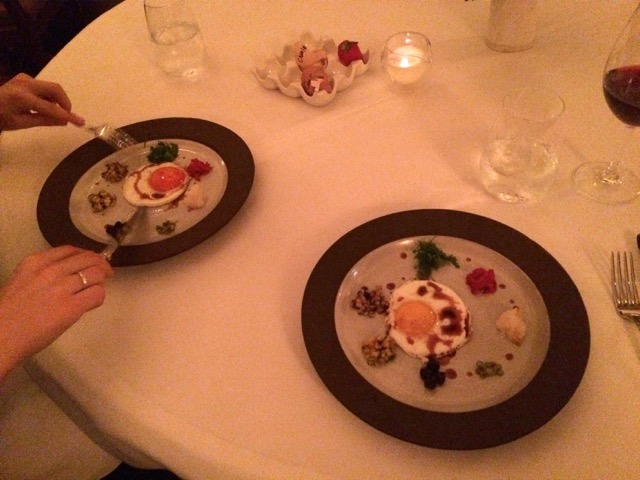  Charlotte’s red pepper egg with "everything a chicken eats."