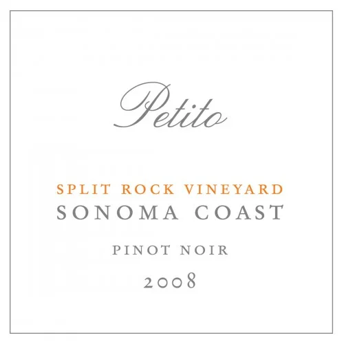 Petito's 2008 Split Rock Sonoma Pinot Noir