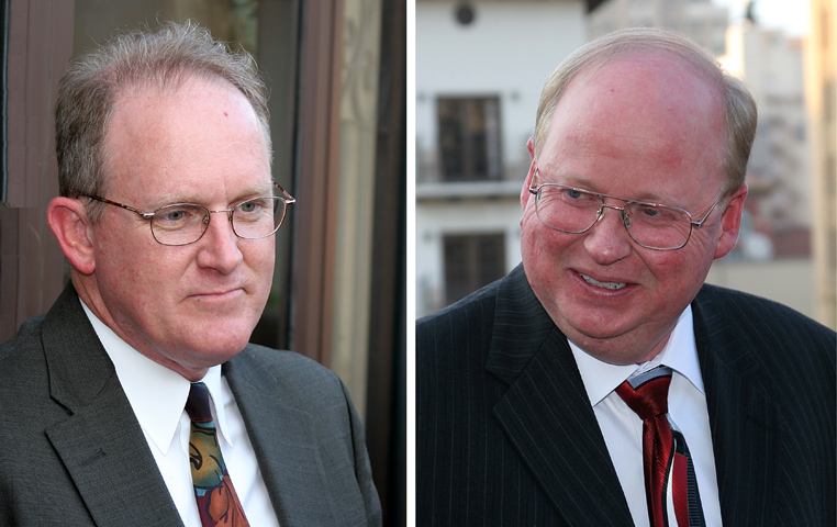 John Pickett (left) and Glenn Smith (right) 14th and 15th Presidents of the SWCSNM-TS.