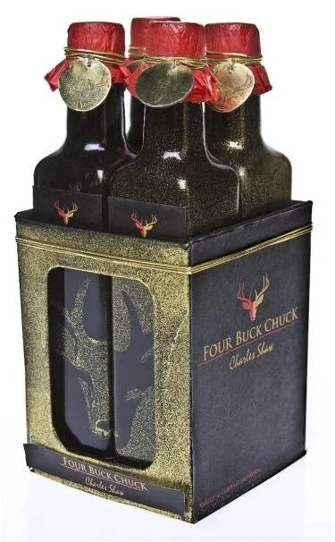 "Two Buck Chuck" Redesign as "Four Buck Chuck"